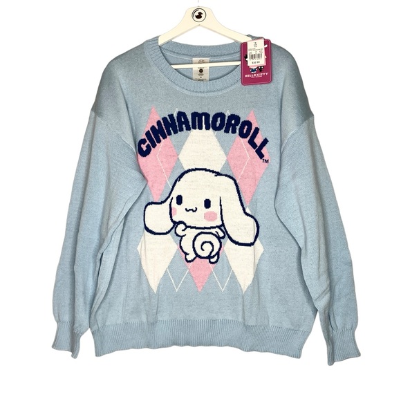Sanrio NWT 1X & 2X Cinnamoroll Hello Kitty & Friends Graphic Sweater - Picture 4 of 16